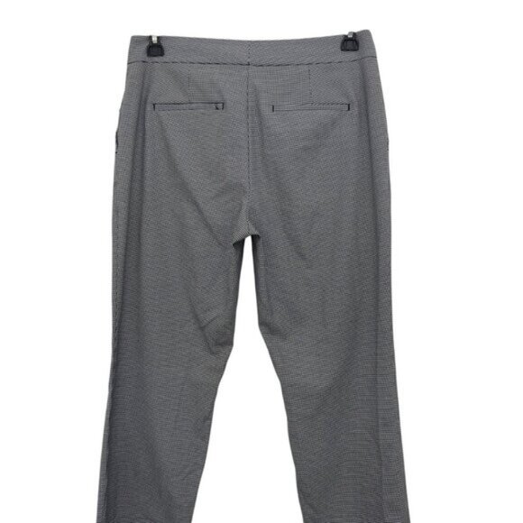 Ann Taylor Factory Womens Black Houndstooth Business Casual Dress Pants Size 6 - Picture 10 of 10